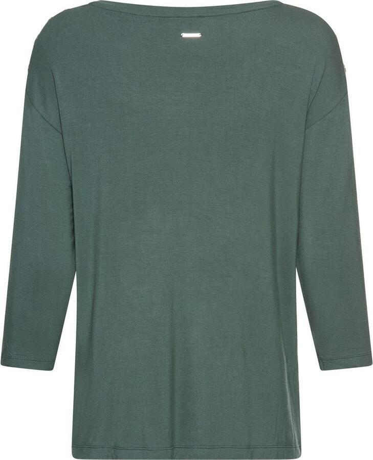 Laura Scott Shirt met 3 4 mouwen met metalen oogjes op de schouder nieuwe collectie