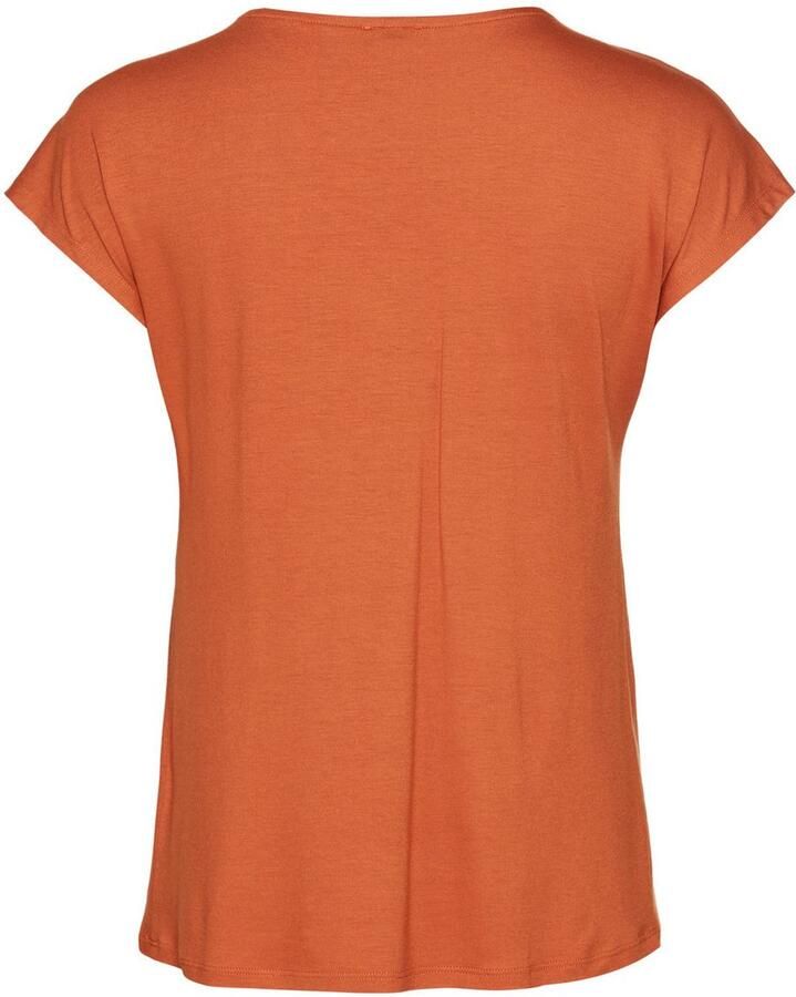 Laura Scott Shirt met korte mouwen met decoratieve knoop in parelmoer-optiek - Foto 6