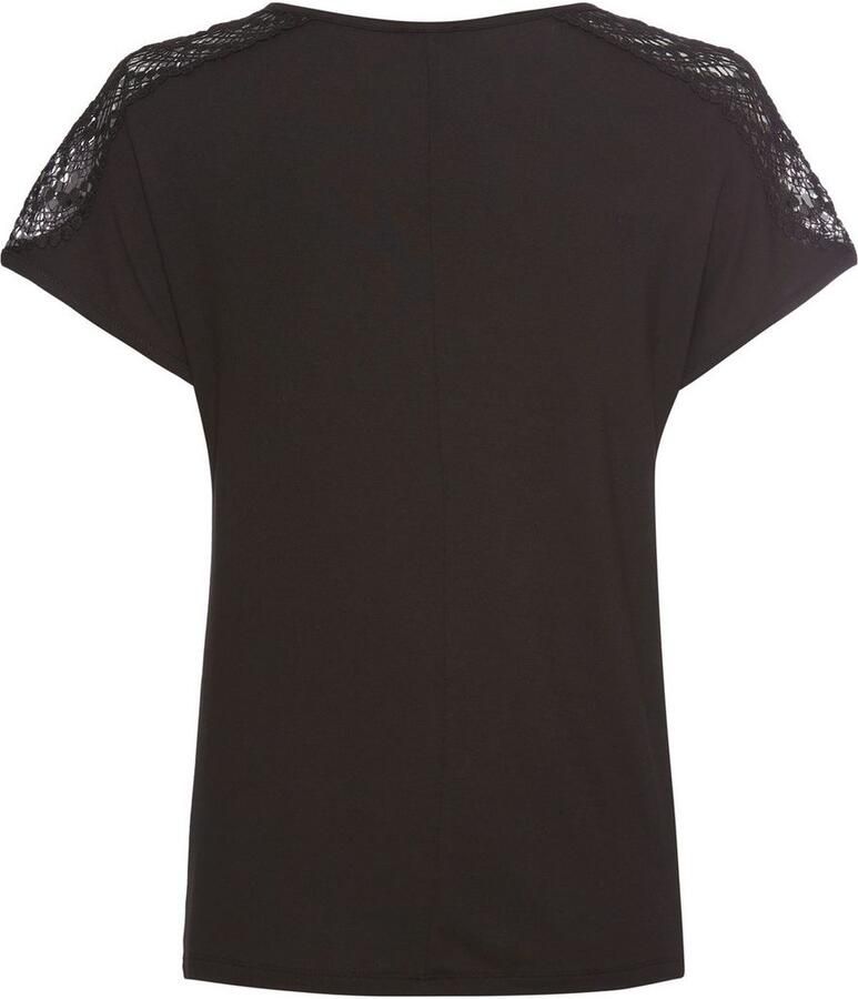 Laura Scott Shirt met korte mouwen met kant