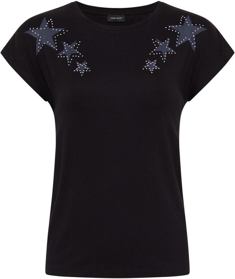 Laura Scott Shirt met korte mouwen met stijlvolle sterren