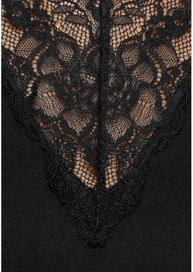 Laura Scott Shirt met lange mouwen figuurvolgende pasvorm lange mouwen met staande kraag