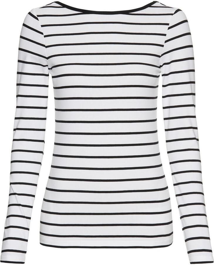 Laura Scott Shirt met lange mouwen met lage ruglijn