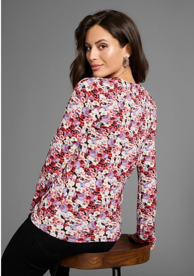 Laura Scott Shirt met lange mouwen met twisteffect bij de halslijn - Foto 3