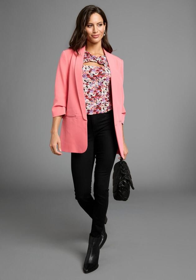 Laura Scott Shirt met lange mouwen met twisteffect bij de halslijn - Foto 4