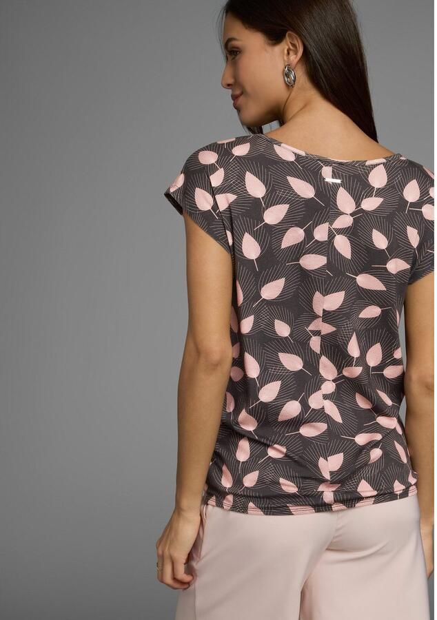 Laura Scott Shirt met print met bloe print (set 2-delig) - Foto 5