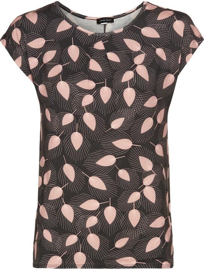 Laura Scott Shirt met print met bloe print (set 2-delig) - Foto 3
