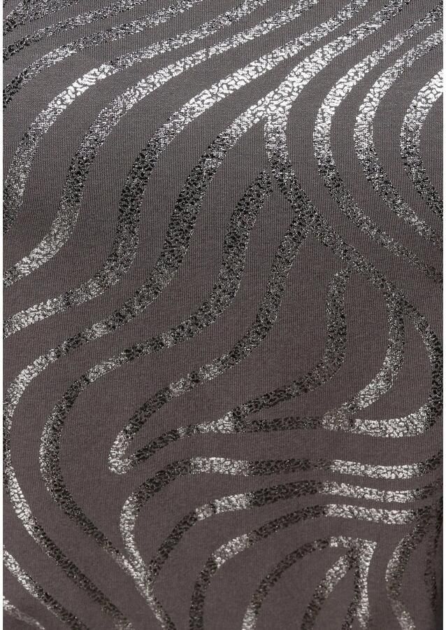 Laura Scott Shirt met ronde hals Korte mouwen figuurvolgend van elastische single jersey - Foto 2