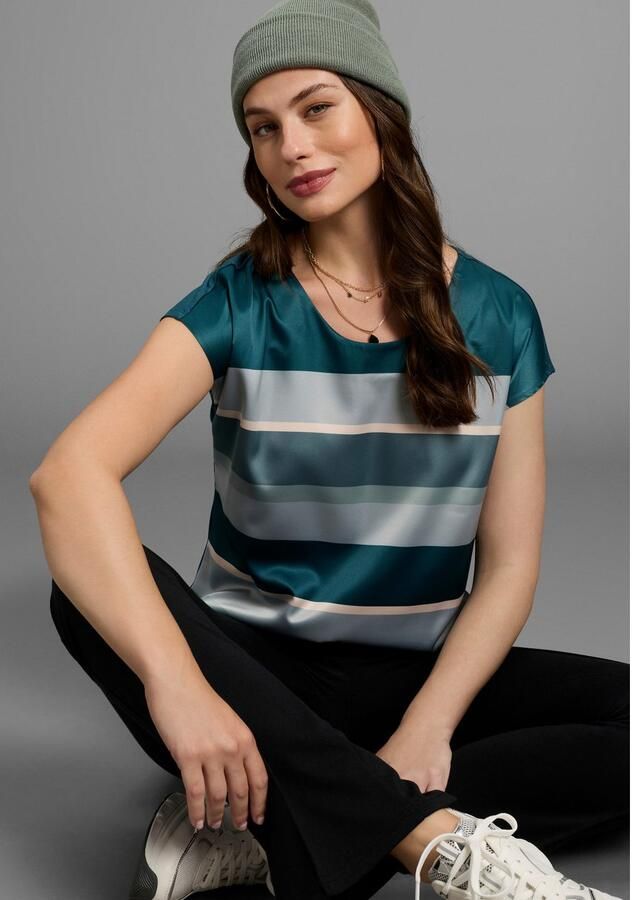 Laura Scott Shirtblouse in modieus streepdesign nieuwe kleuren - Foto 4