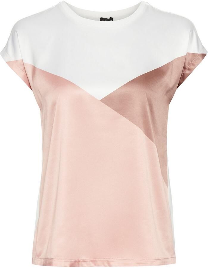 Laura Scott Shirtblouse in shirt-look met subtiel grafisch design