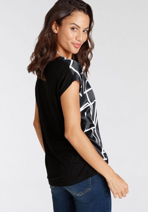 Laura Scott Shirtblouse van glanzend satijn - Foto 4