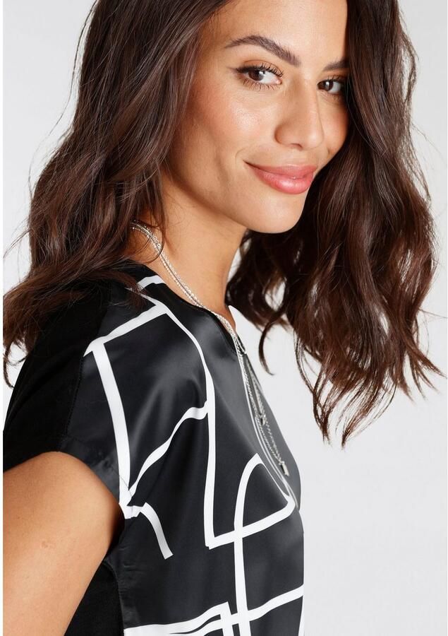 Laura Scott Shirtblouse van glanzend satijn - Foto 3