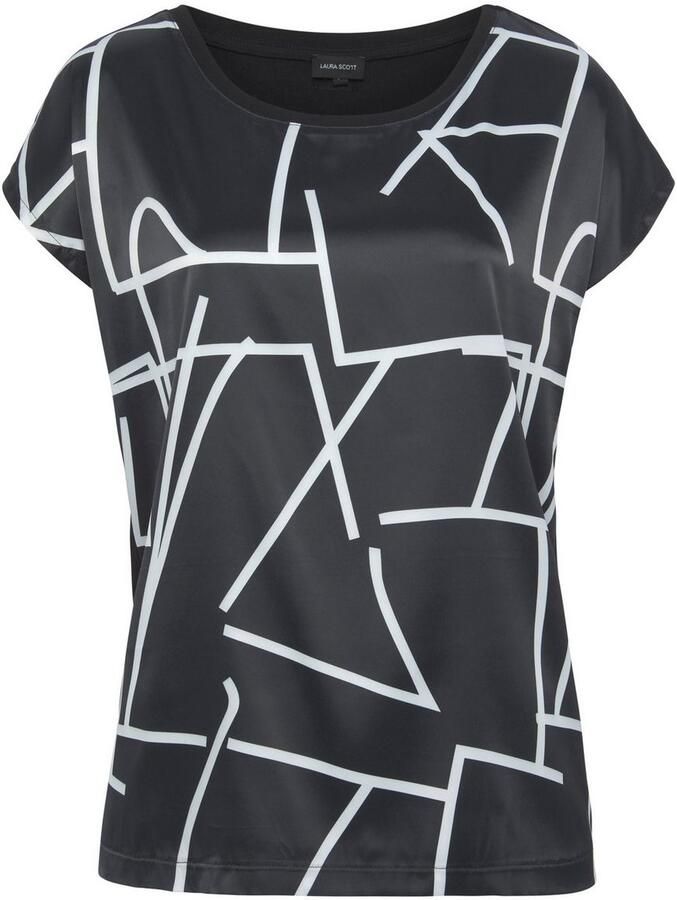 Laura Scott Shirtblouse van glanzend satijn