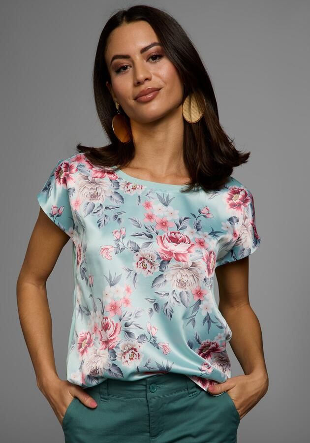 Laura Scott Shirtblouse van glanzend satijn - Foto 3