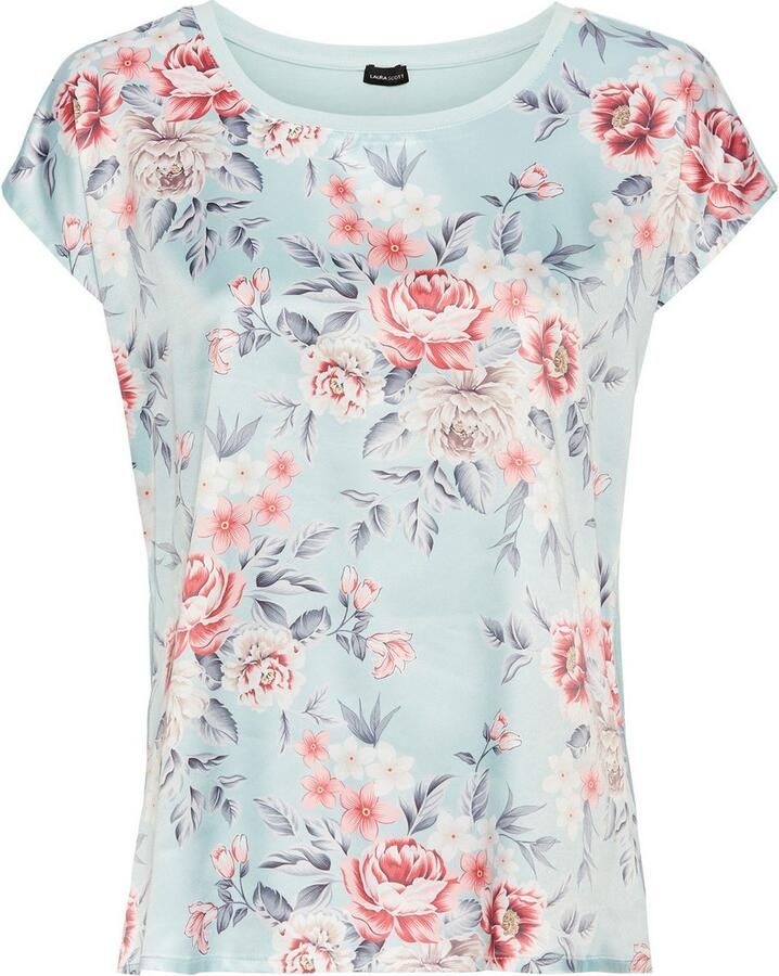 Laura Scott Shirtblouse van glanzend satijn