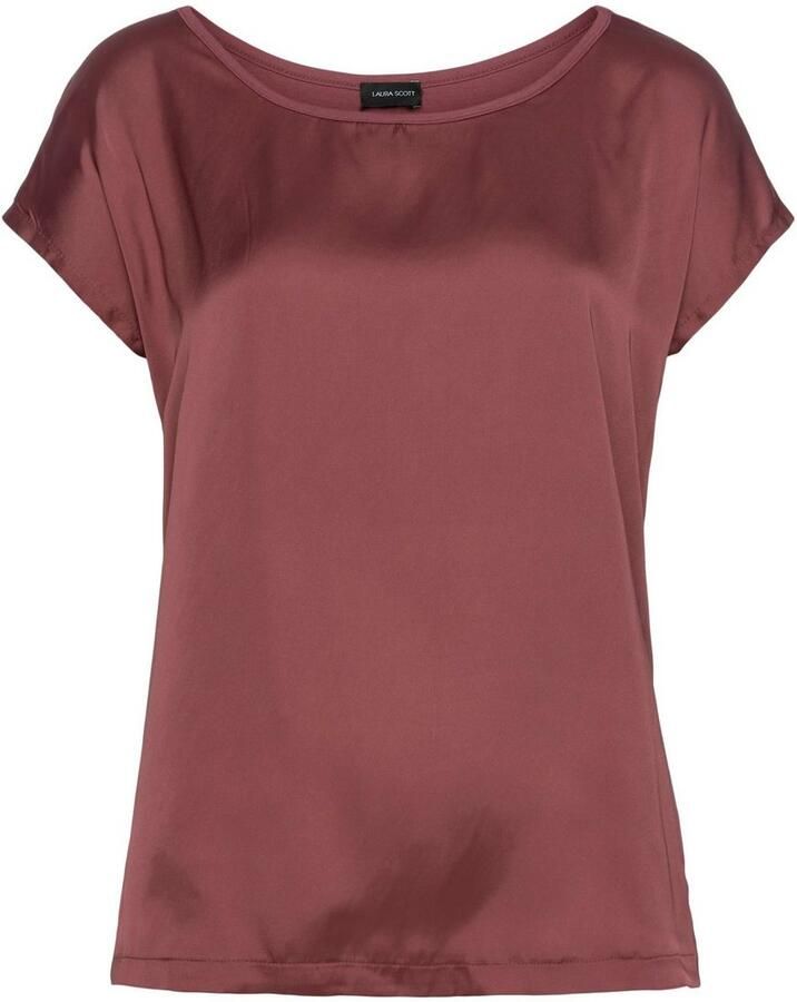 Laura Scott Shirtblouse van satijn en jersey - Foto 6