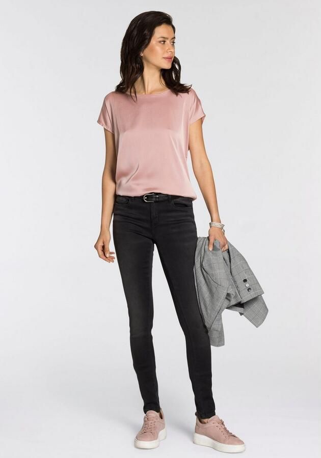 Laura Scott Shirtblouse van satijn en jersey - Foto 6