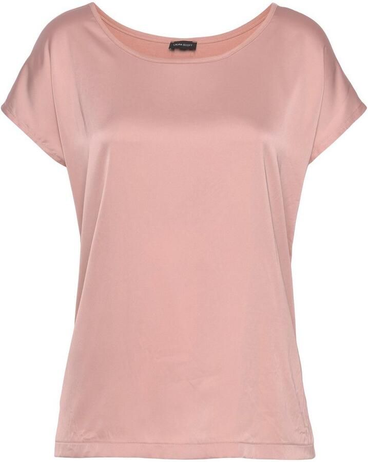 Laura Scott Shirtblouse van satijn en jersey