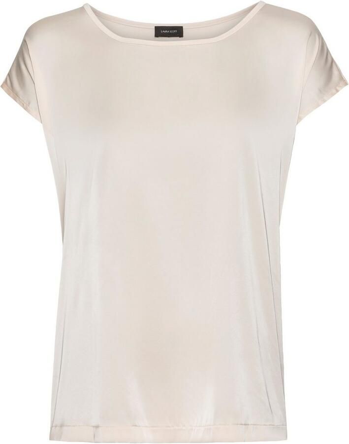 Laura Scott Shirtblouse van satijn en jersey