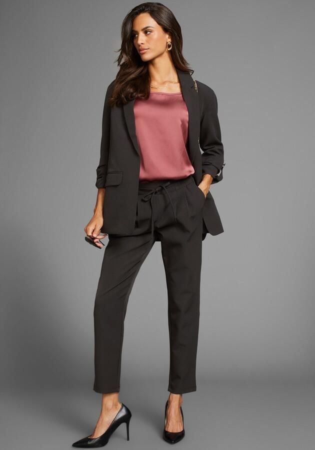 Laura Scott Shirtblouse van satijn en jersey - Foto 5