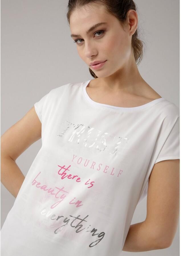 Laura Scott Shirtblouse van satijn met stijlvolle print - Foto 2