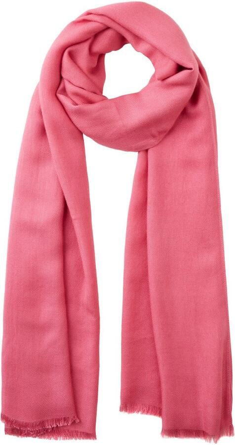 Laura Scott Sjaal-doek met fijne franjes nieuwe kleur champagne - Foto 5