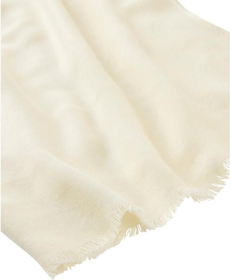 Laura Scott Sjaal-doek met fijne franjes nieuwe kleur champagne