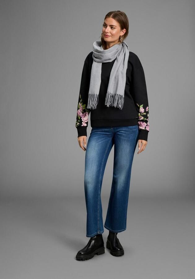 Laura Scott Sjaal met modieuze franjes in klassieke effen kleuren nieuw - Foto 2