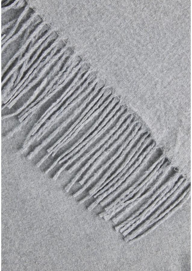 Laura Scott Sjaal met modieuze franjes in klassieke effen kleuren nieuw