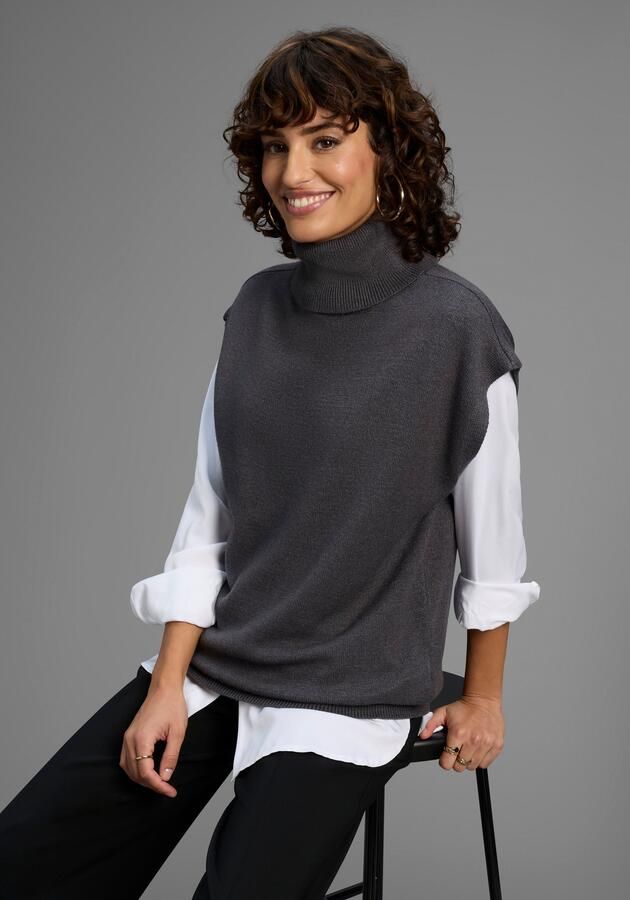 Laura Scott Slip-over zachte overgangsbreisel met coltrui nieuwe collectie - Foto 6