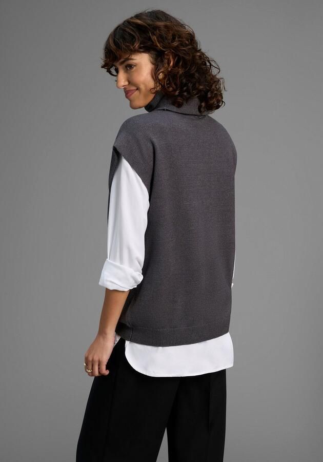 Laura Scott Slip-over zachte overgangsbreisel met coltrui nieuwe collectie - Foto 2