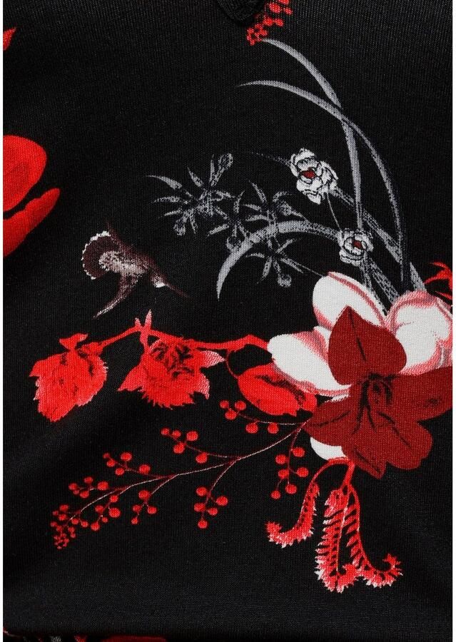 Laura Scott T-shirt figuurvolgend diepe v-hals elastisch materiaal