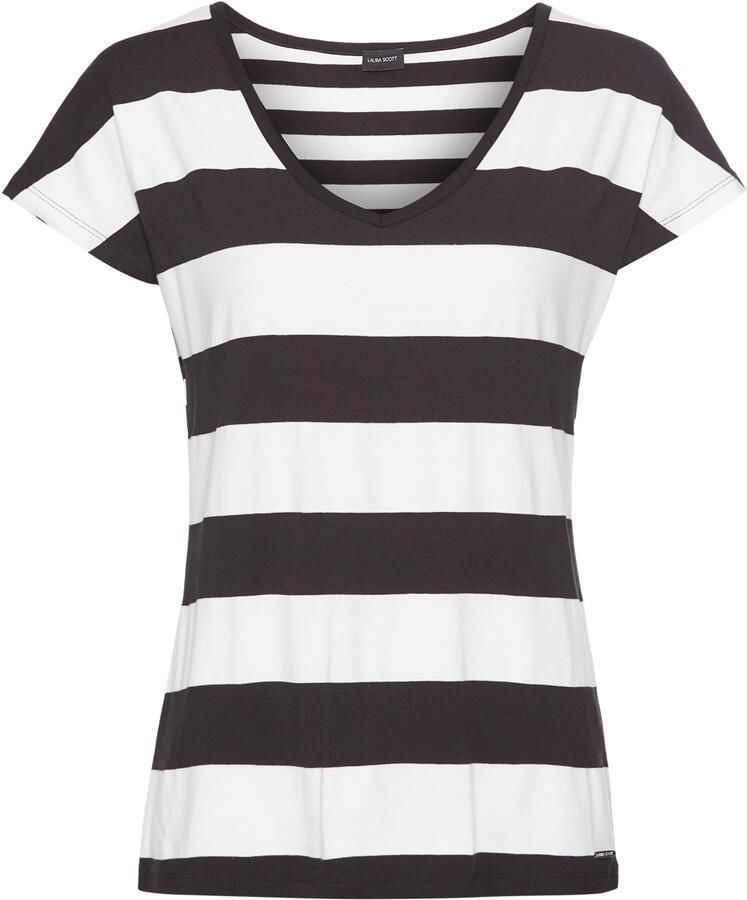 Laura Scott T-shirt in strepenmix