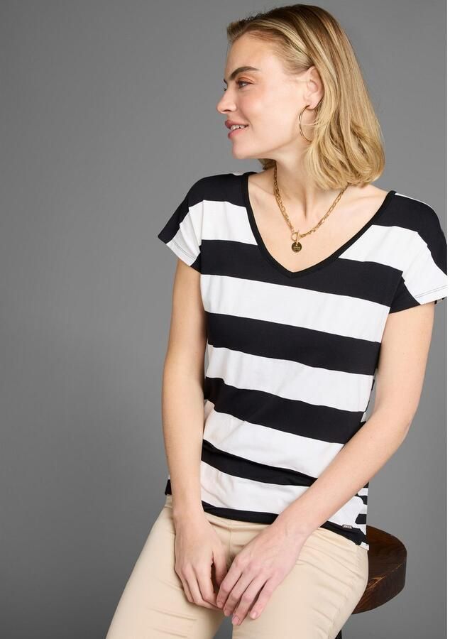 Laura Scott T-shirt in strepenmix - Foto 4