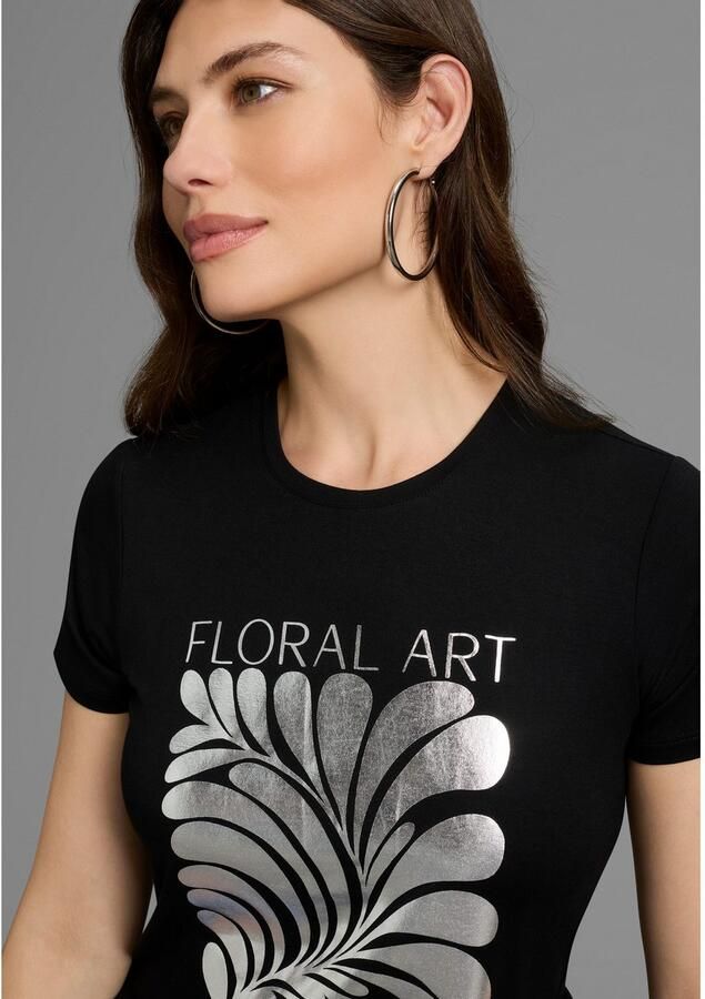 Laura Scott T-shirt met folieprint nieuwe collectie - Foto 2