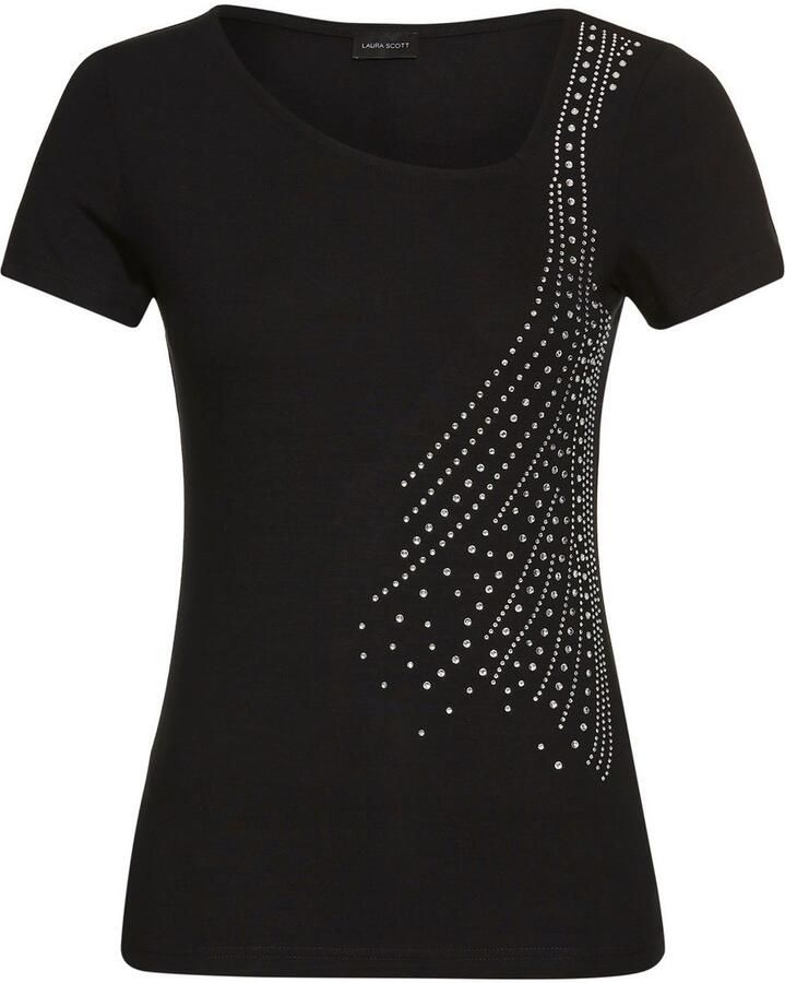 Laura Scott T-shirt met glinstersteentjes