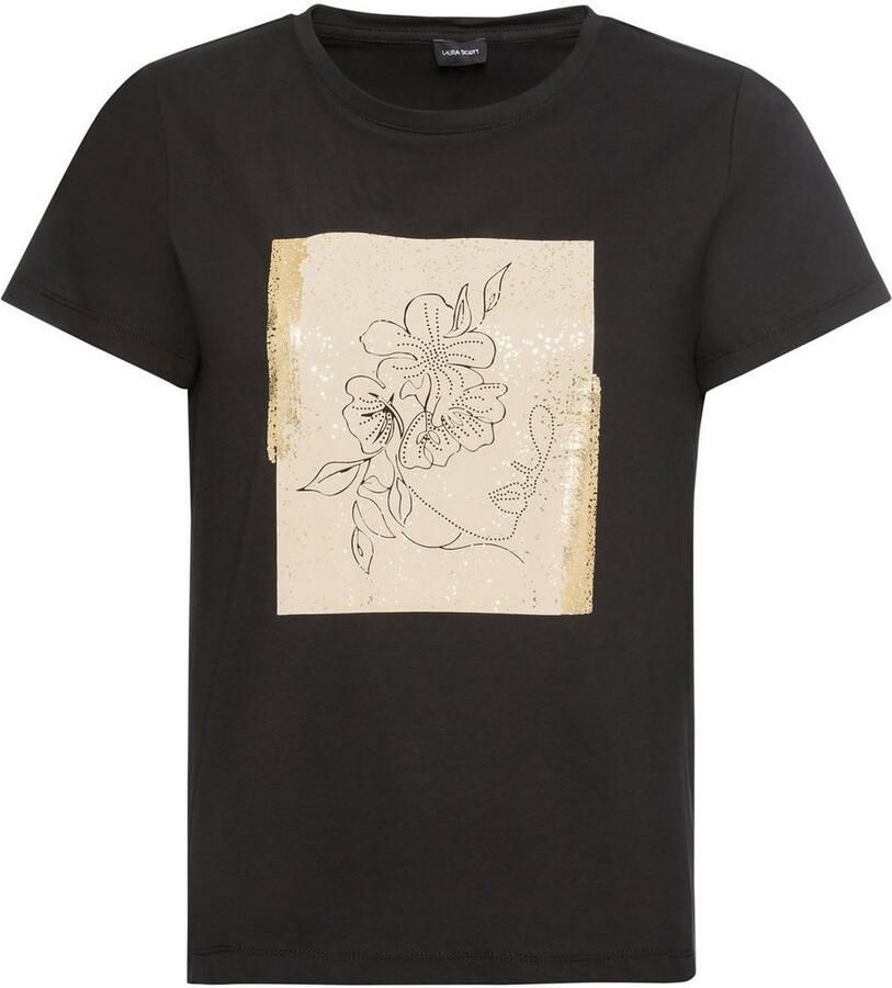 Laura Scott T-shirt met goudkleurige print
