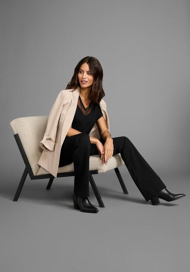 Laura Scott T-shirt met mesh-inzet - Foto 5