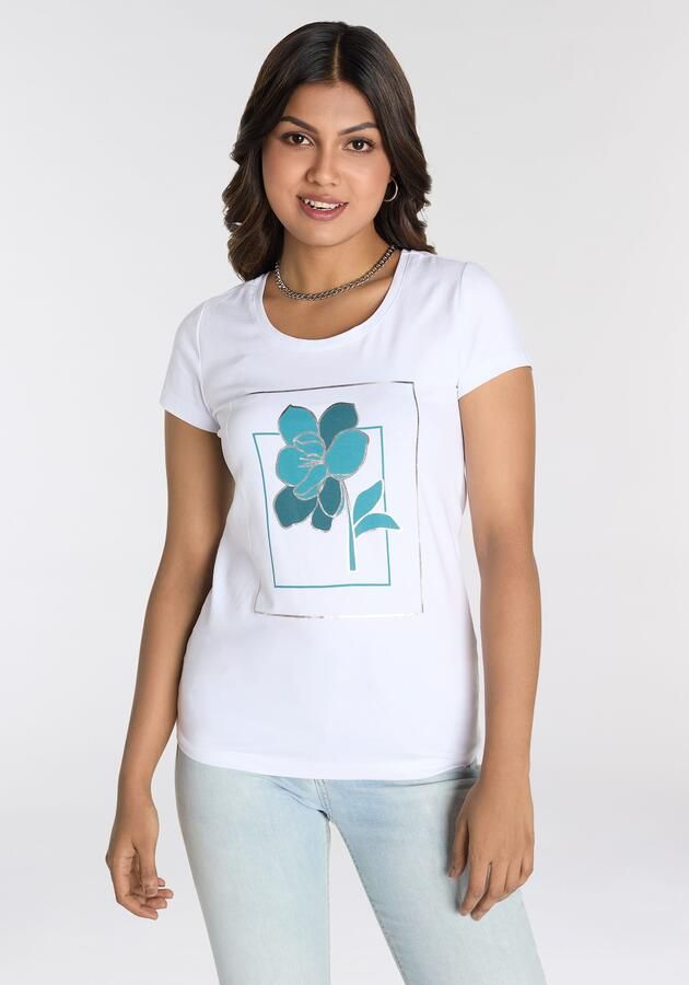Laura Scott T-shirt met modieuze frontprint - Foto 7