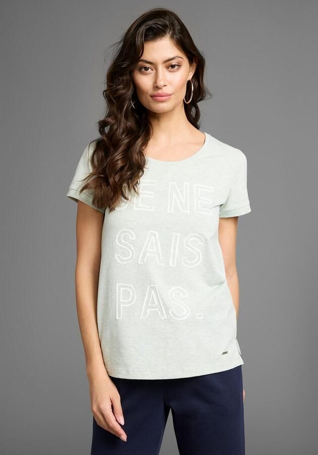 Laura Scott T-shirt met opgenaaide tekst - Foto 3