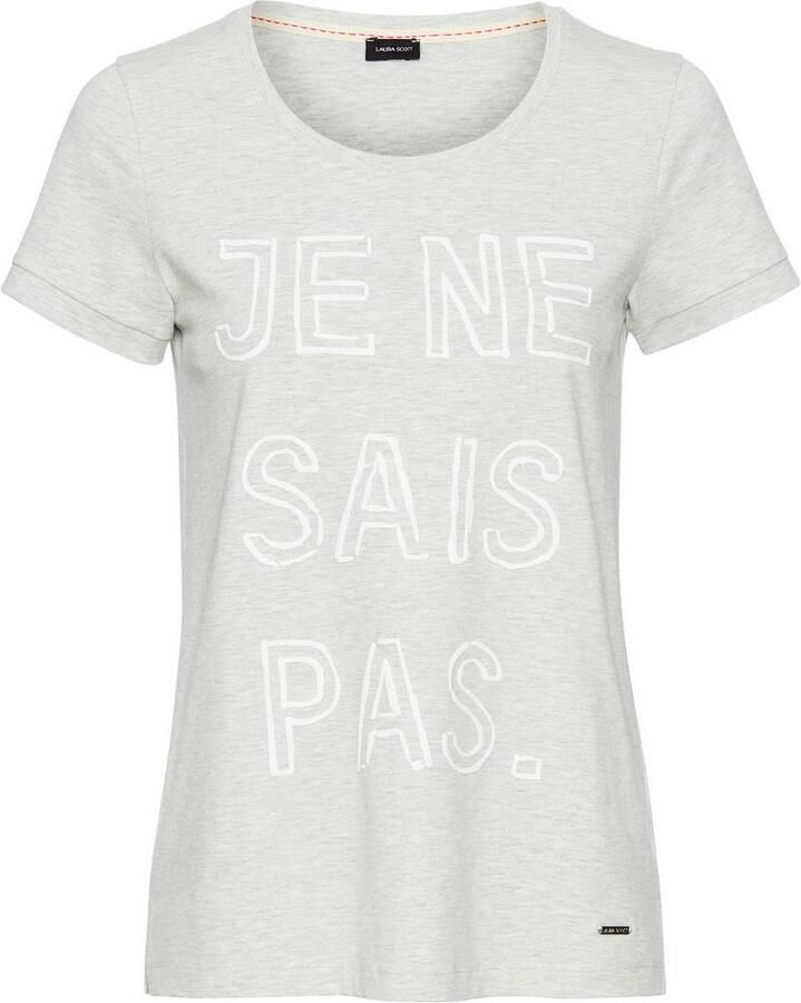 Laura Scott T-shirt met opgenaaide tekst