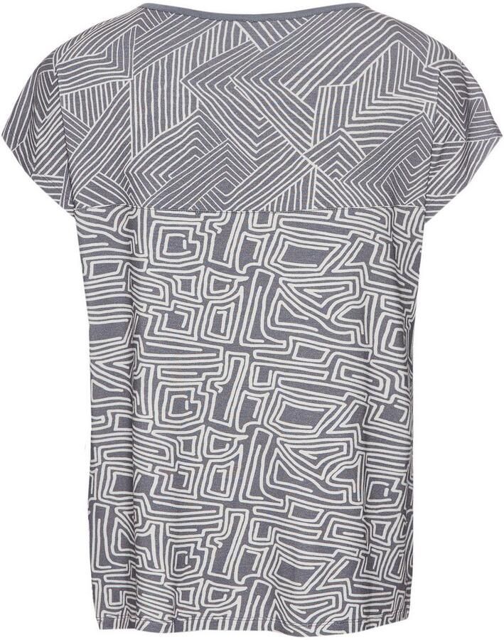 Laura Scott T-shirt met stijlvolle patroonmix in grafisch design