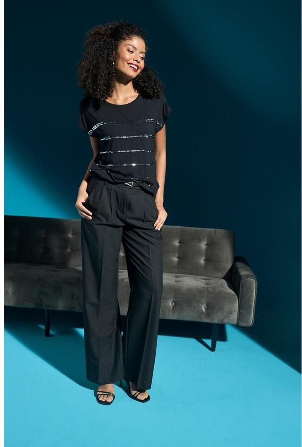 Laura Scott T-shirt mouwloos heuplengte met glinsterende pailletten nieuwe kleuren - Foto 8