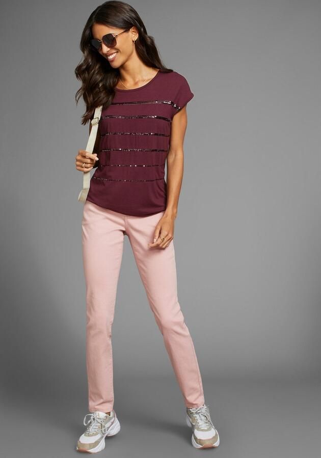 Laura Scott T-shirt mouwloos heuplengte met glinsterende pailletten nieuwe kleuren - Foto 4