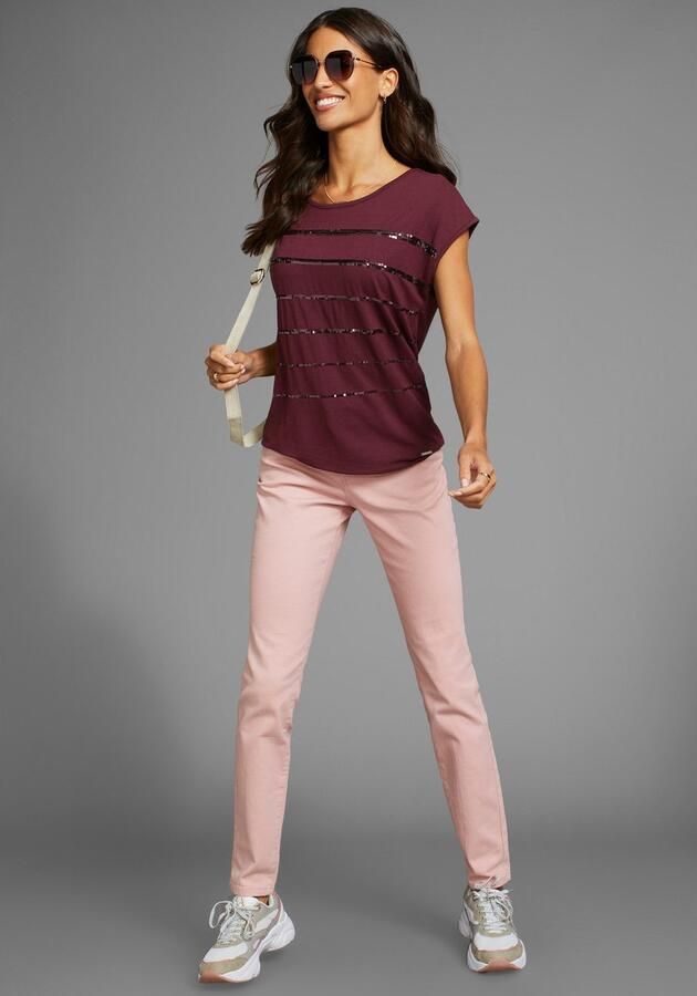 Laura Scott T-shirt mouwloos heuplengte met glinsterende pailletten nieuwe kleuren - Foto 5