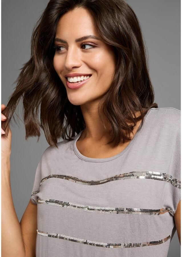 Laura Scott T-shirt mouwloos heuplengte met glinsterende pailletten nieuwe kleuren - Foto 2