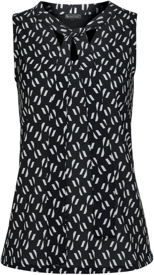 Laura Scott Top met kraagstrik - Foto 5