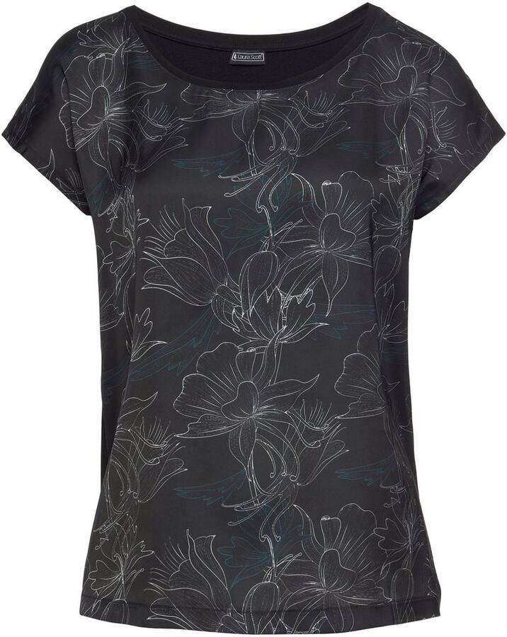 Laura Scott Top met modieuze print nieuwe kleuren