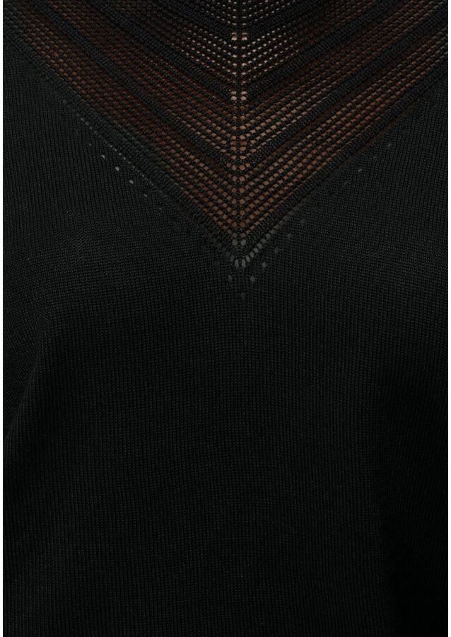 Laura Scott Trui met ronde hals met fijn ajourmotief - Foto 3