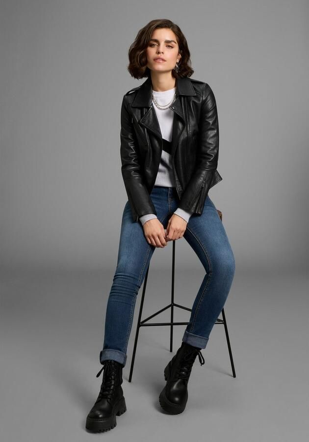 Laura Scott Trui met ronde hals Overgangstrui met casual streepjespatroon - Foto 6