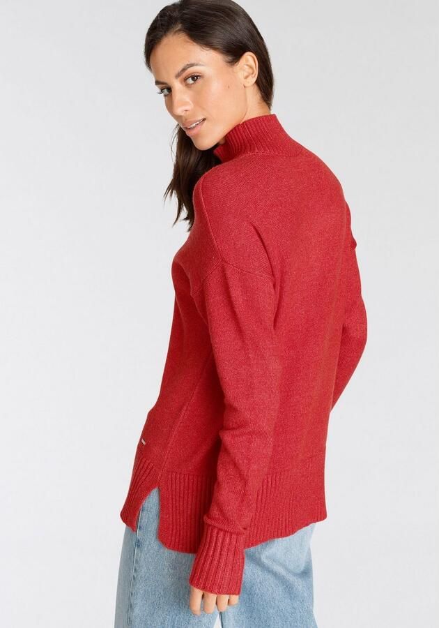 Laura Scott Trui met staande kraag met decoratieve bies in nonchalante pasvorm - Foto 4